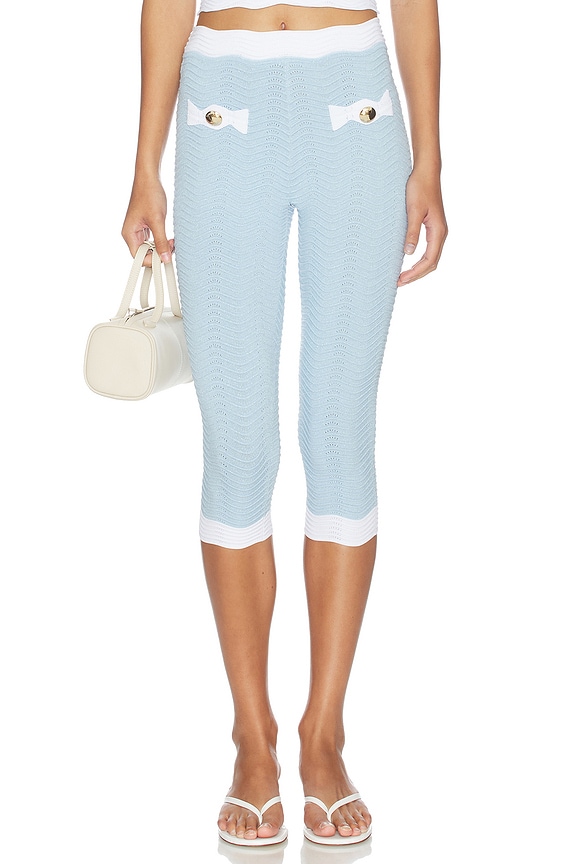 view 1 of 6 PANTALÓN BATHILDE in Metallic Glace & White