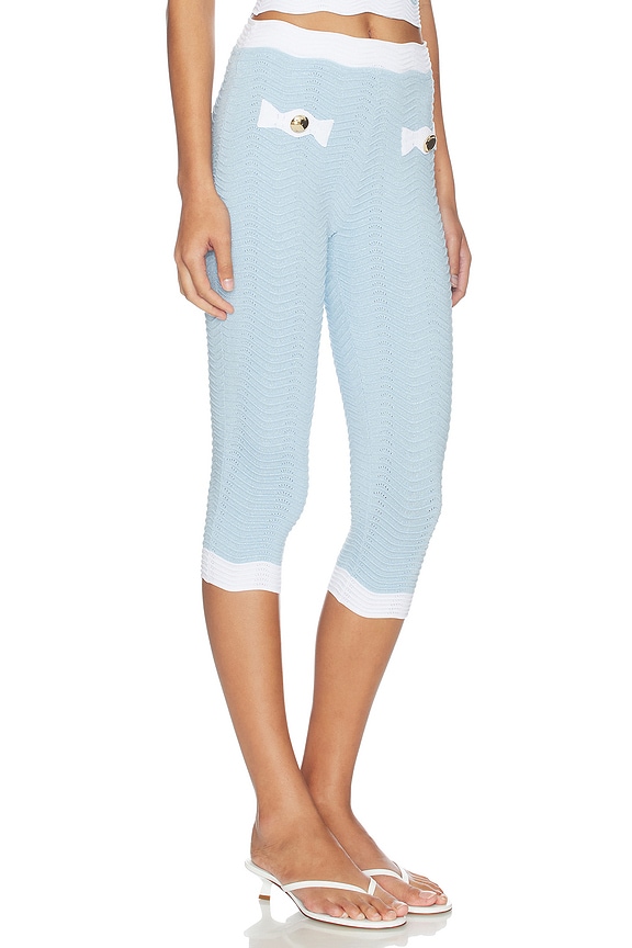 view 2 of 6 PANTALÓN BATHILDE in Metallic Glace & White