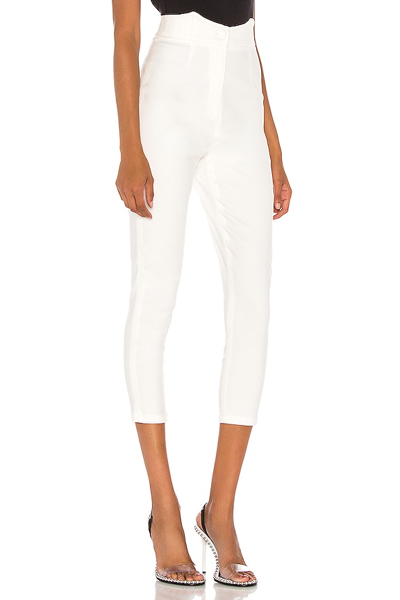 view 2 of 4 PANTALON TALLY in White
