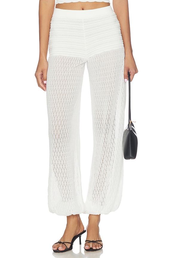 view 1 of 6 Devyn Pant in White