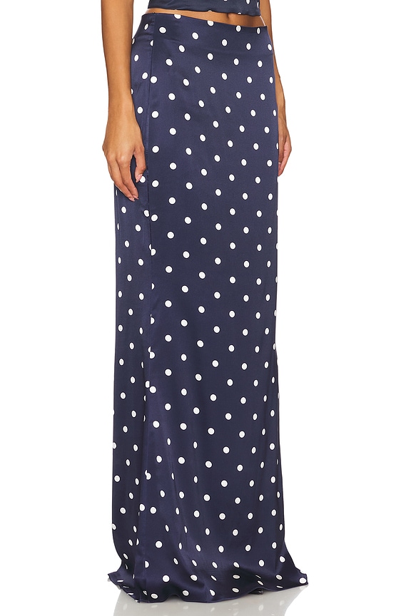 view 2 of 6 FALDA DARLA in Navy Polka Dots