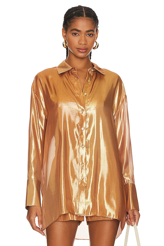 view 2 of 5 CAMISA in Nude Glitter