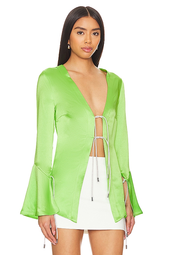 view 2 of 5 Svea Blouse in Fresh Lime