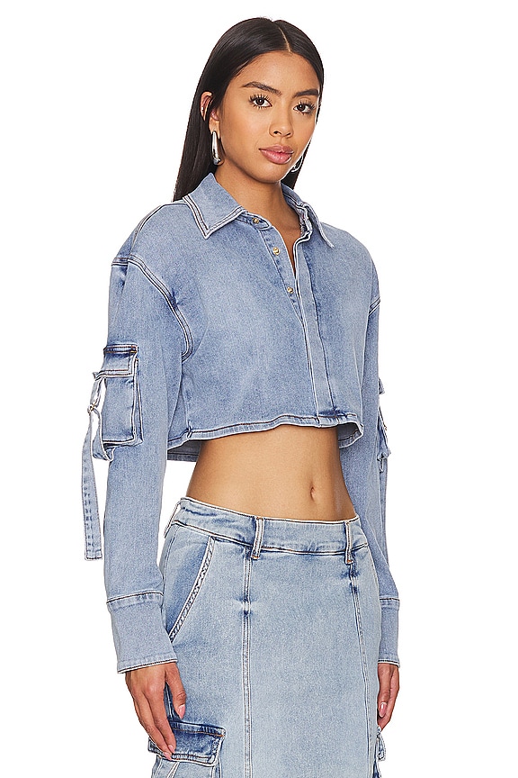 view 2 of 4 BLU トップ in Vintage Celeste