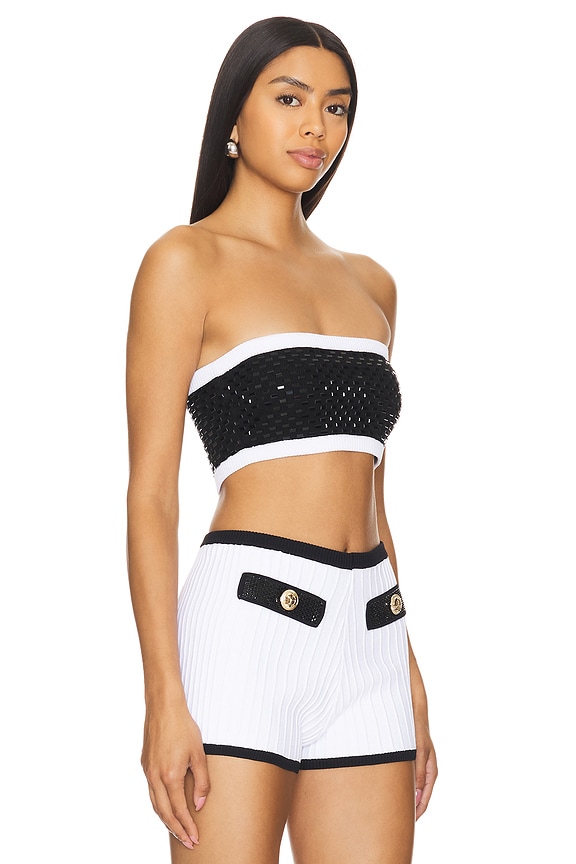 view 2 of 5 Paighton Top in Black & White