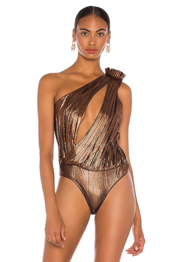 view 2 of 5 Cassie Bodysuit in Brown