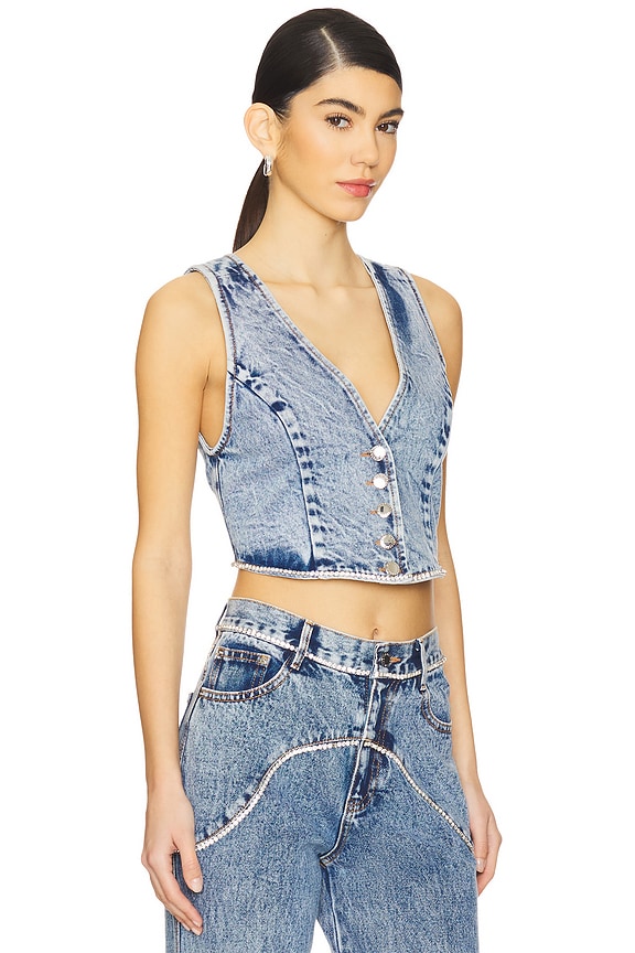 view 2 of 5 Jordi Denim Vest in Rodeo