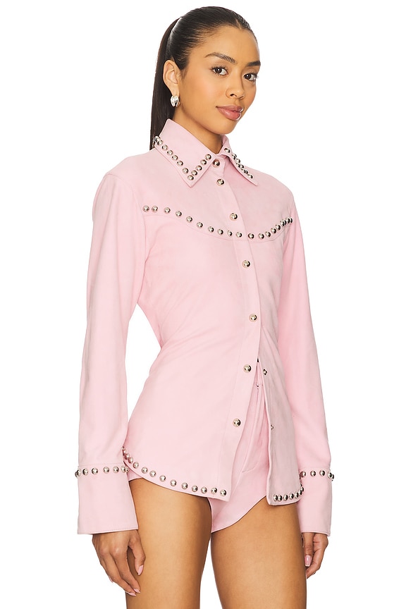 view 2 of 4 CAMISA DE GAMUZA PALMIRA in Primrose