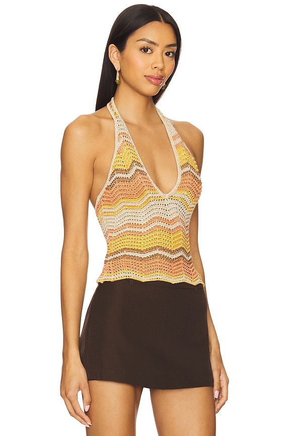 view 2 of 5 Luz Crochet Top in Metallic Multi