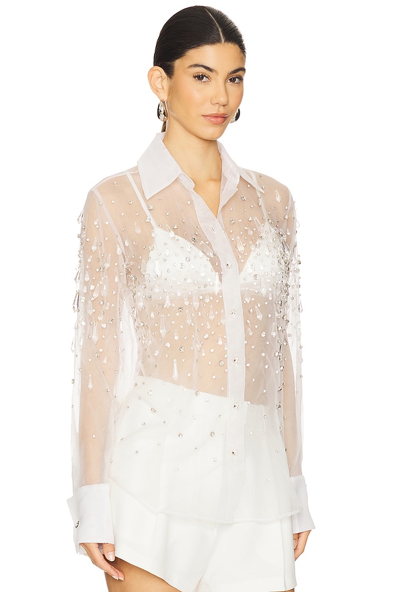 view 2 of 5 Aubriella Embellished Shirt in White