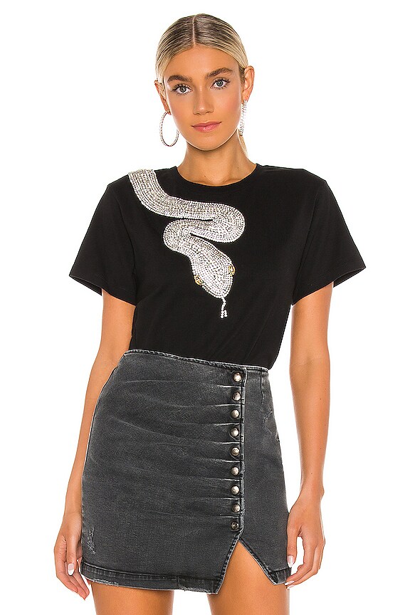 view 1 of 5 T-SHIRT GRAPHIQUE in Black