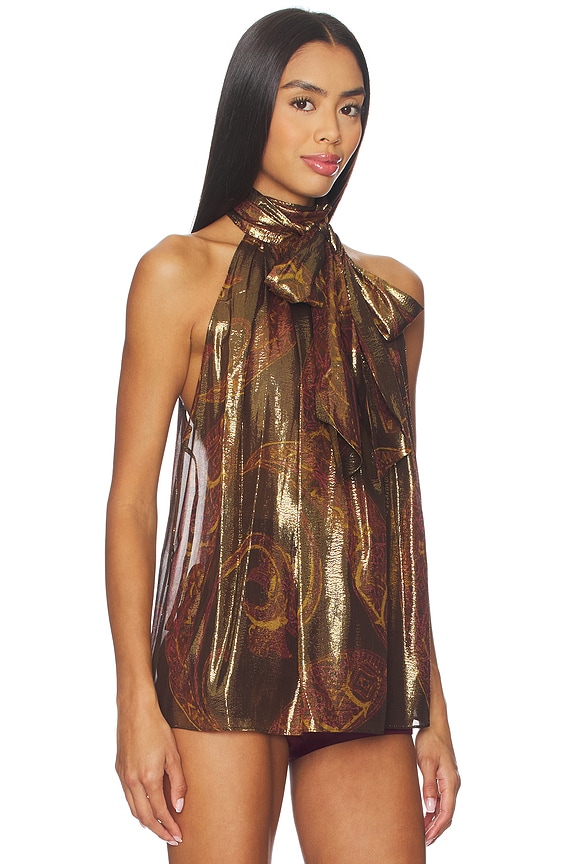 view 2 of 5 Mazzie Top in Dark Paisley