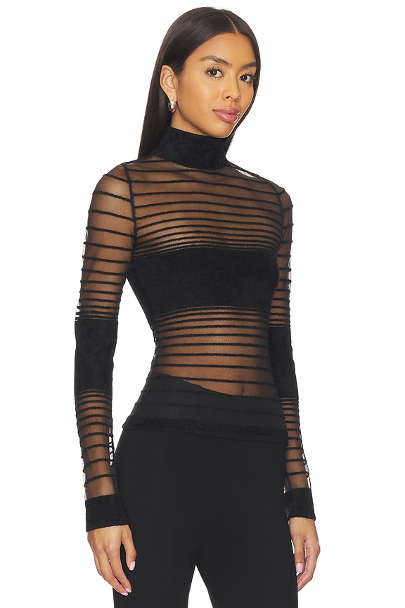 view 2 of 5 Katrine Top in Black & Black