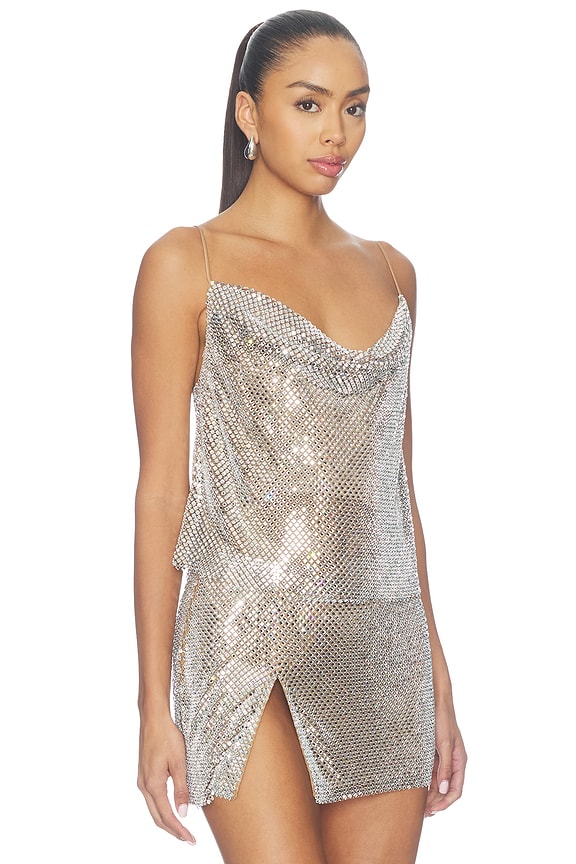 view 2 of 5 Shiloh Cami in Nude & Silver
