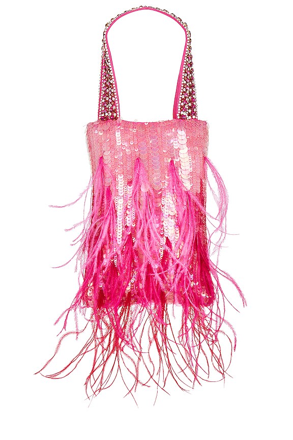 view 2 of 5 Avery Crystal Bag in Fuchsia