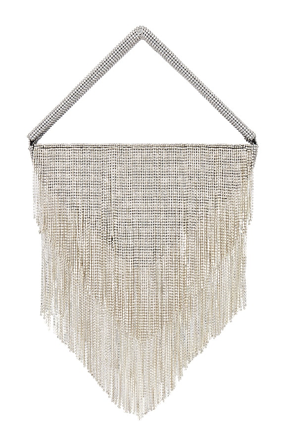 view 2 of 5 Kinsley Crystal Bag in Black & Silver