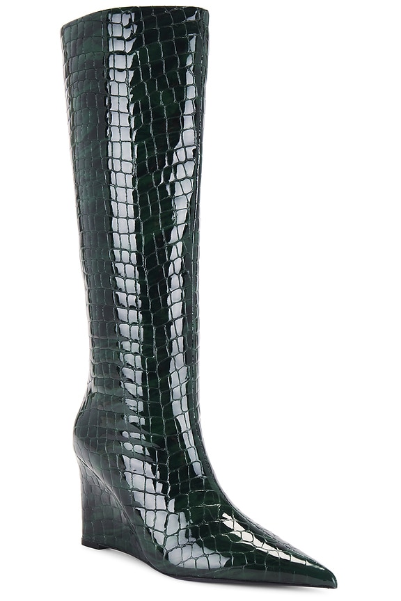 view 2 of 5 Natassa Wedge Boot in Pine Croco