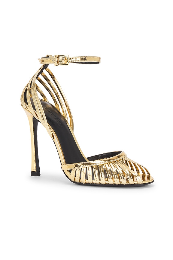 view 2 of 5 TACÓN ANALU in Gold Mirror