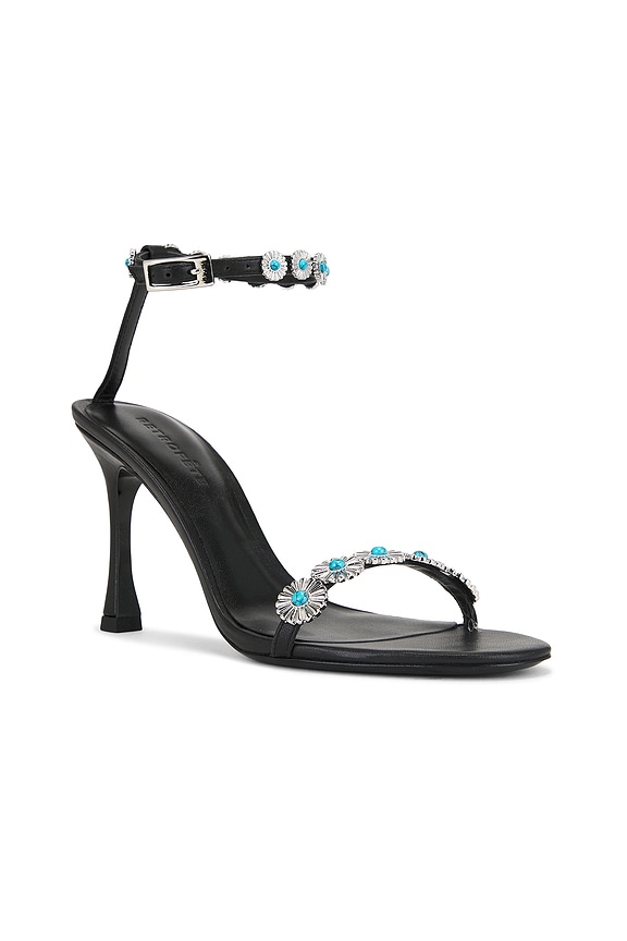 view 2 of 5 Felice Heel in Black & Turquoise
