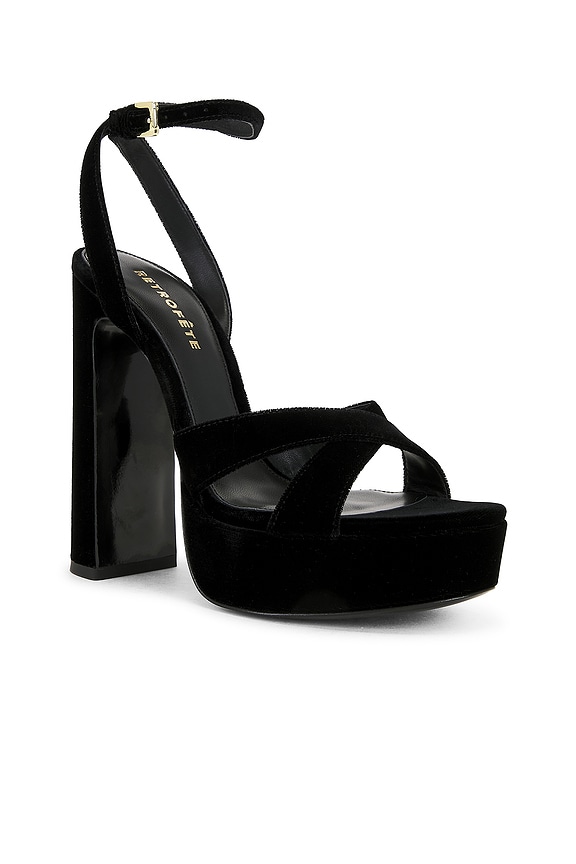 view 2 of 5 Melodia Platform Sandal in Black