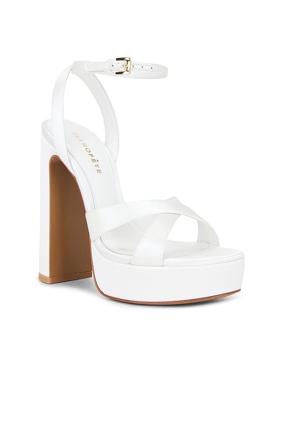 view 2 of 5 SANDALIA MELODIA PLATFORM in White