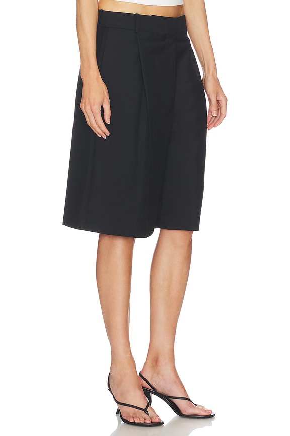 view 2 of 6 Tailored Single Pleat Shorts in Black