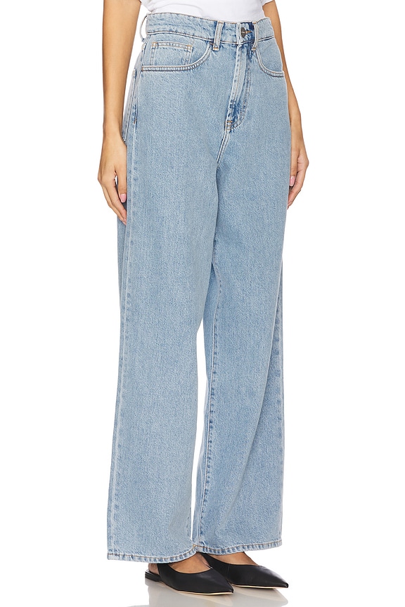 view 2 of 6 Low Waist Wide Leg Jeans in Denim Blue