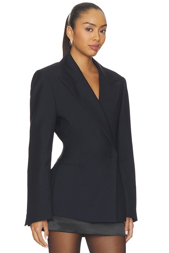 view 2 of 4 Hourglass Shaped Blazer in Navy