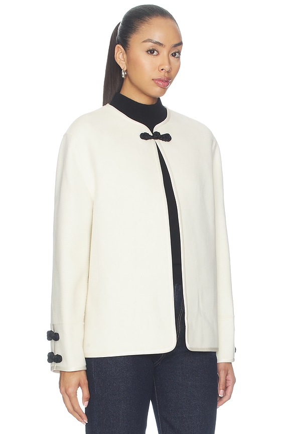 view 2 of 4 Double-Faced Pankou Style Jacket in Off White