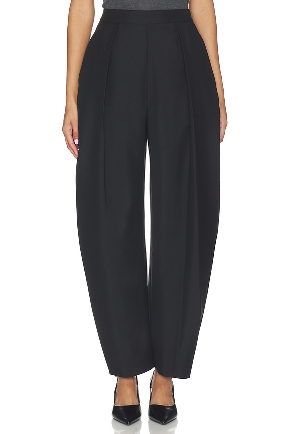 view 2 of 7 Puck Sculptural Tailored Trouser in Black
