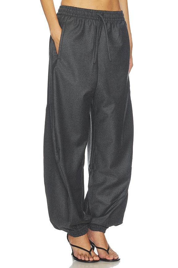view 2 of 6 PANTALONES DEPORTIVOS DE CORTE GLOBO BALLOON TRACK PANTS in Dark Grey Melange