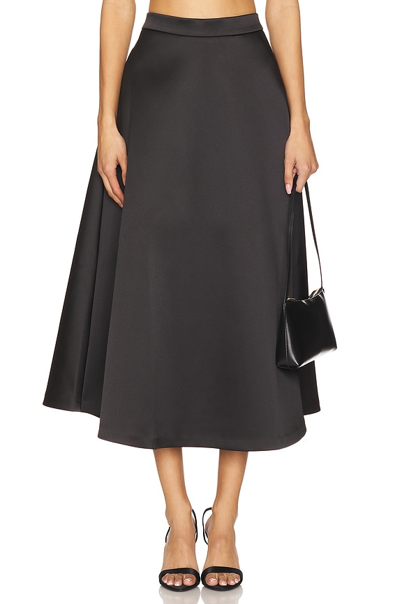 view 2 of 6 Voluminous A Line Skirt in Black