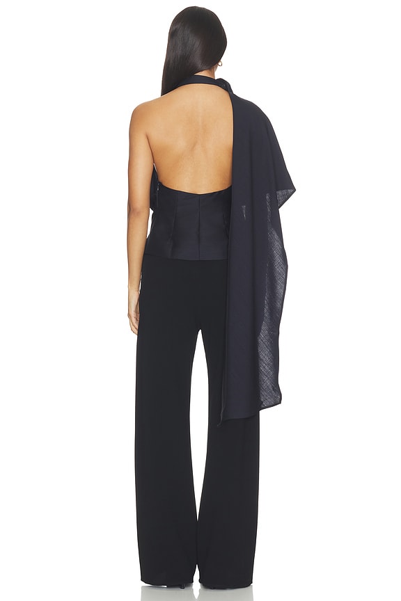 Draped Open Back Top