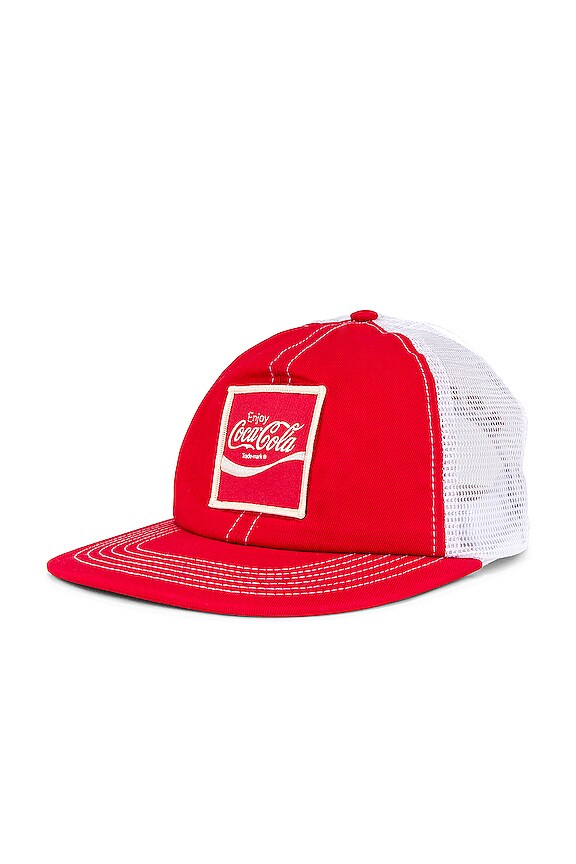 view 2 of 4 Coca Cola Trucker Cap in Coke Red