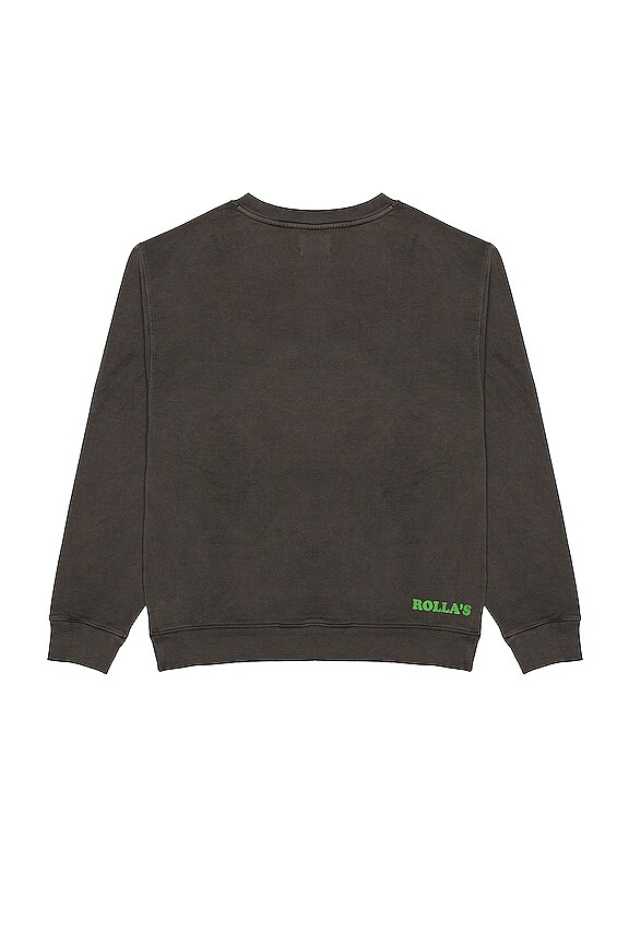 view 2 of 3 x Ford Mustang Rod Sweatshirt in Washed Black