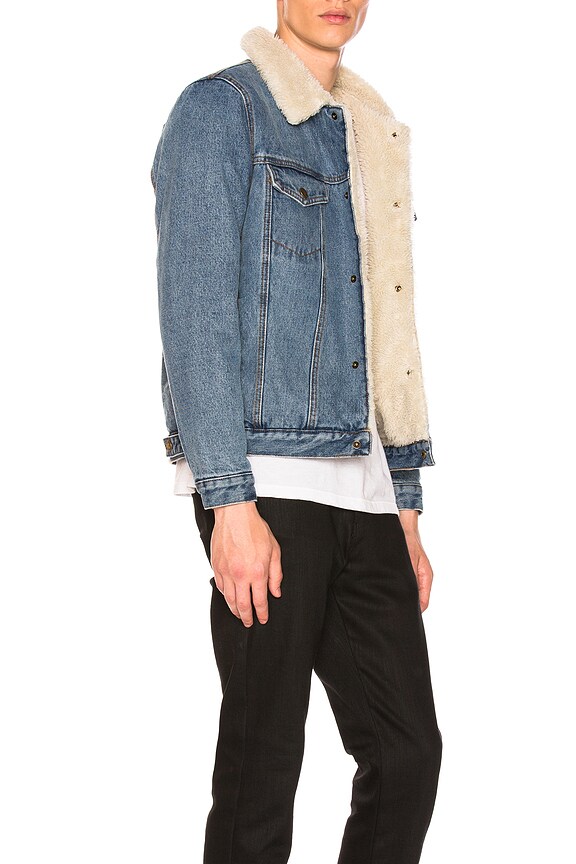 view 2 of 4 BLOUSON EN JEAN SHERPA in Stone Wash