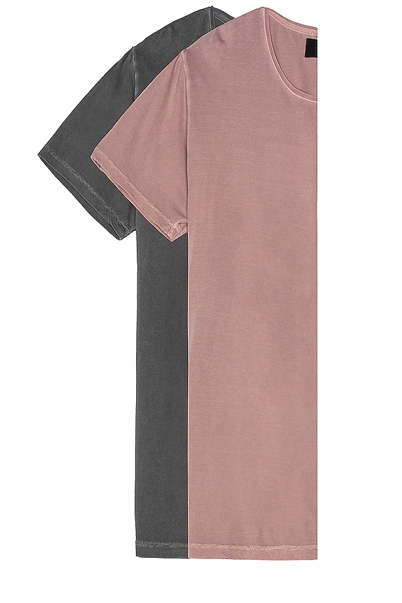 view 1 of 6 2-Pack Old Mate Washed Tee in Charcoal & Super Faded Red