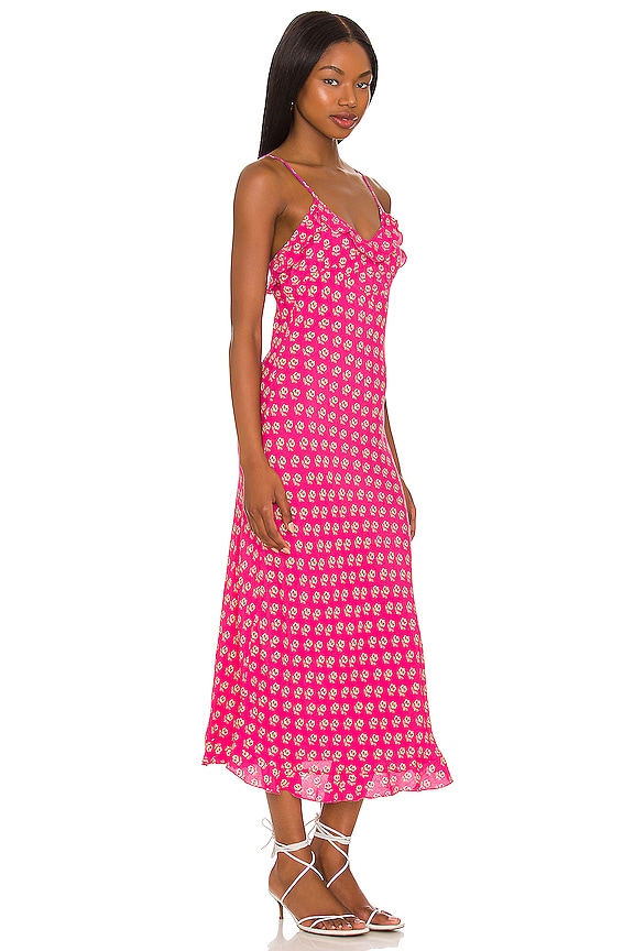 view 2 of 3 Shelley Emmylou Midi Dress in Magenta