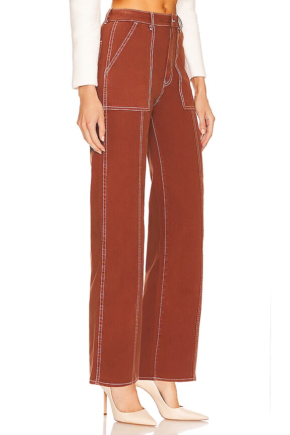 view 2 of 4 ШИРОКИЕ БРЮКИ HEIDI in Chestnut