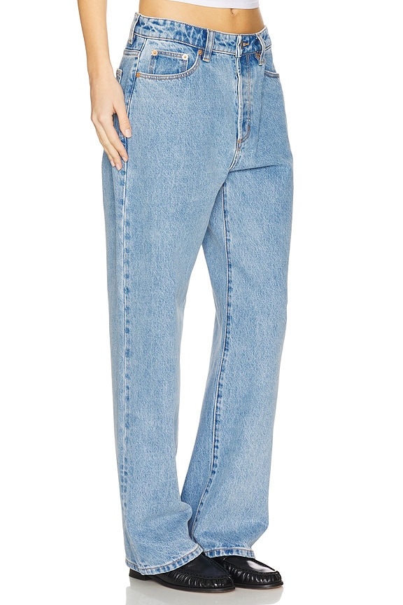 view 2 of 6 Super Loose Straight Leg Jeans in Country Blue