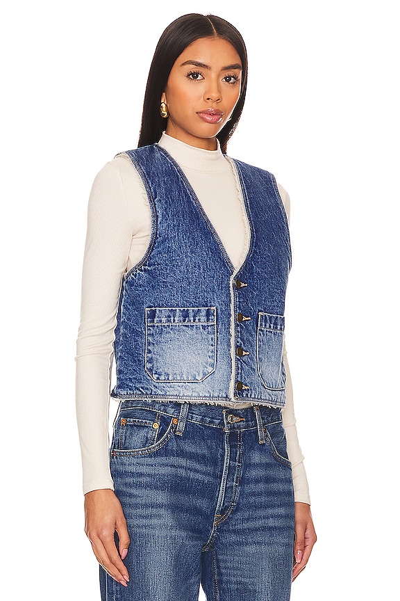view 2 of 4 Sherpa Vest in Mid Vintage Blue