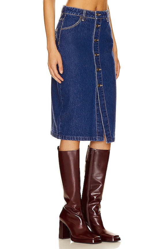 view 2 of 4 MELROSE 스커트 in Organic Vintage Blue