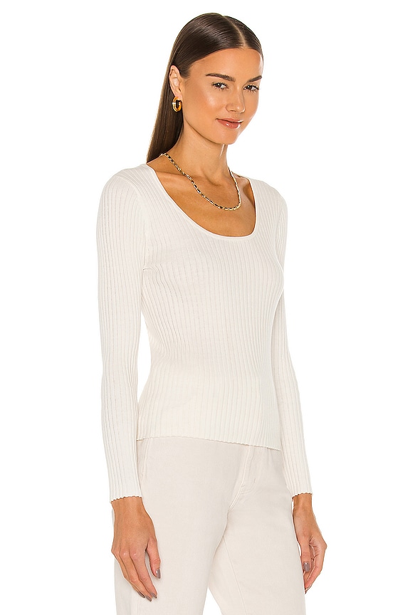 view 2 of 4 Classic Rib Sweater in Off White