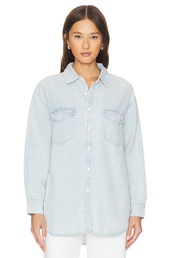 view 2 of 5 CAMISA VAQUERA CLÁSICA in Light Vintage Blue