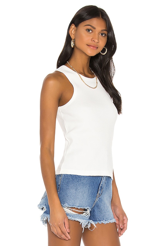 view 2 of 4 Miller Rib Tank in White