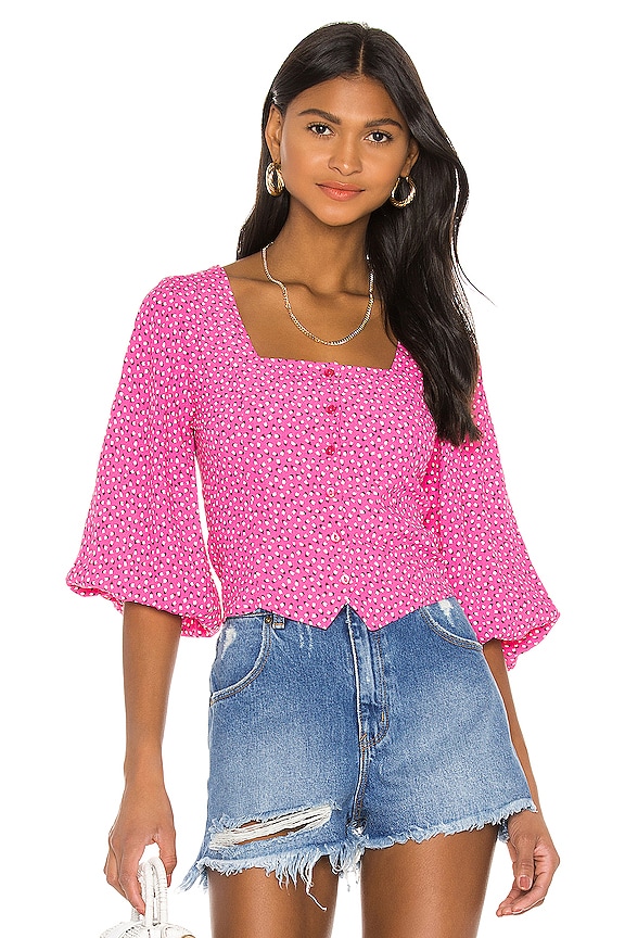 view 2 of 5 BLUSA ROXANNE in Hot Pink