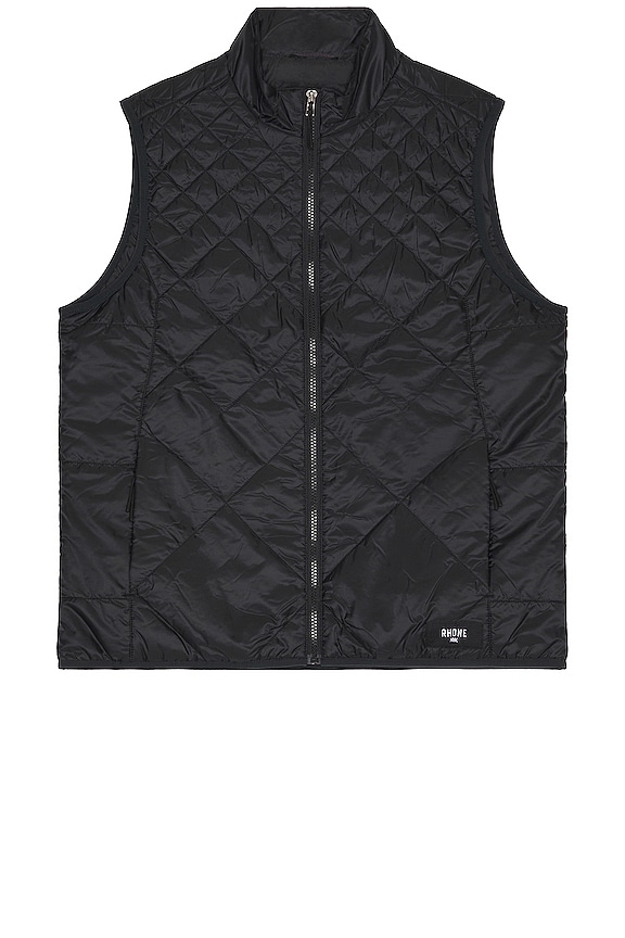 Rhone Tundra Quilted Vest in Black | REVOLVE