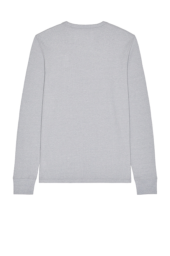 view 2 of 2 Waffle Henley in WeatherVane Heather