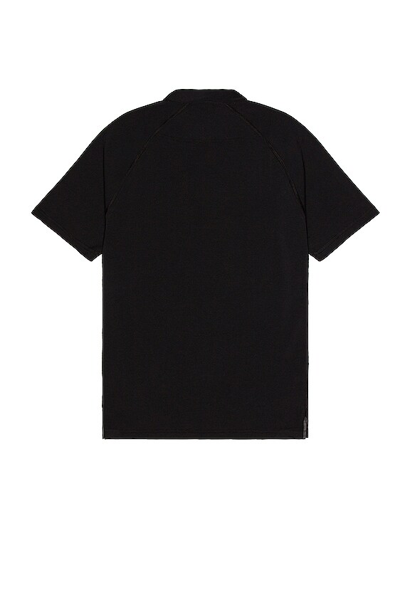 view 2 of 4 Delta Pique Polo in Black
