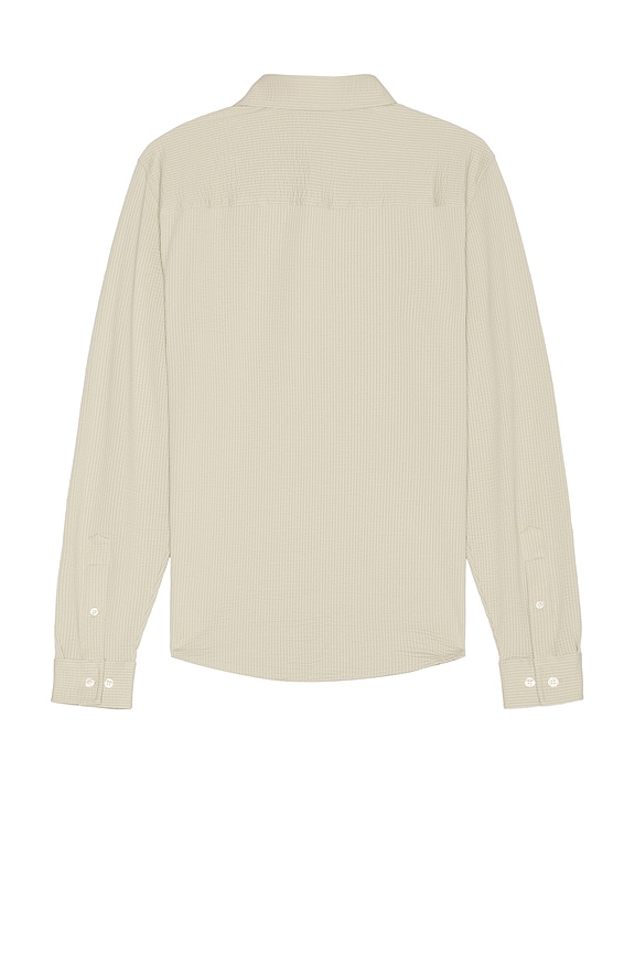 view 2 of 4 Commuter Seersucker Button Up Shirt in Stone